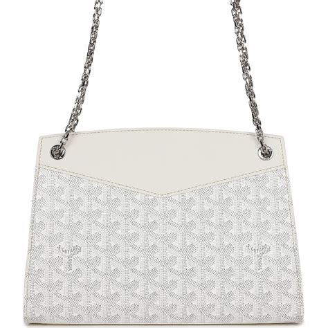 goyard mini rouette price|white goyardine bag.